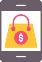 Online Shop Flat Icon vector