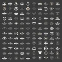 Vintage Logos Design Templates Set. logotypes elements collection vector