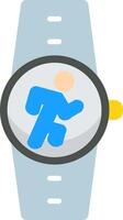 Running Flat Icon vector