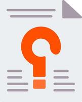 Unknown Flat Icon vector