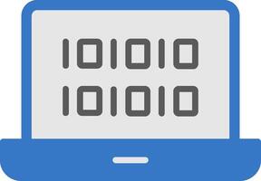 Binary Code Flat Icon vector