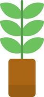 icono de planta plana vector