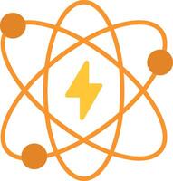 Atomic Energy Flat Icon vector