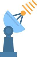 Satellite Dish Flat Icon vector