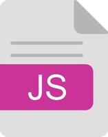 JS File Format Flat Icon vector