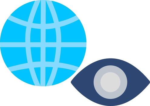 View Flat Icon vector