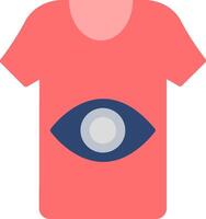 T Shirt Flat Icon vector