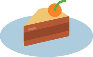 Piece Of Cake Flat Icon vector