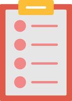 Clipboard Flat Icon vector