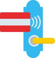 Door Lock Flat Icon vector