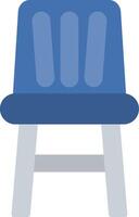 alto silla plano icono vector