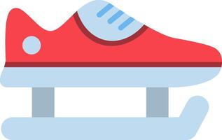 Skate Shoes Flat Icon vector