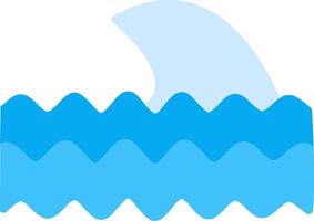 Ocean Waves Flat Icon vector