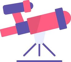 Telescope Flat Icon vector