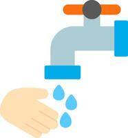 Washing Hands Flat Icon vector