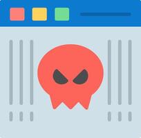 Malware Flat Icon vector