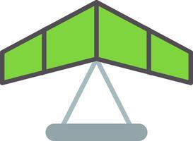Gliding Flat Icon vector