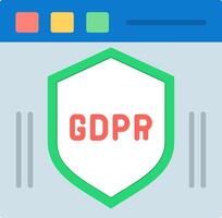 Gdpr Flat Icon vector