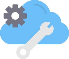 Cloud Computing Flat Icon vector