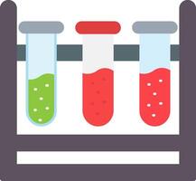 Test Tubes Flat Icon vector
