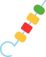 Skewer Flat Icon vector