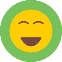 Happy Flat Icon vector