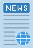 News Report Flat Icon vector