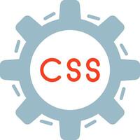 Css Coding Flat Icon vector