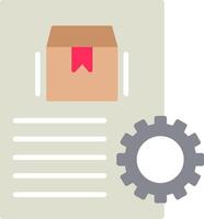 Order Processing Flat Icon vector