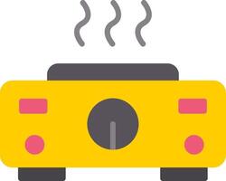 Hot Plate Flat Icon vector