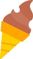 helado icono plano vector