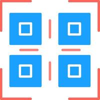Qr Code Flat Icon vector