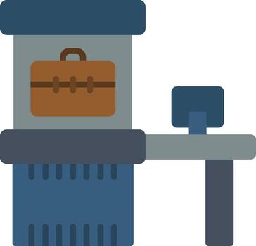 icono plano del escáner vector