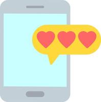 Love Message Flat Icon vector