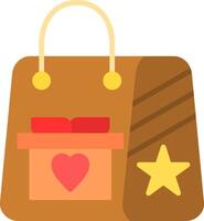Gift Bag Flat Icon vector