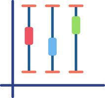 Box Plot Flat Icon vector