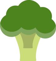 icono plano de brócoli vector