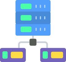 Data Network Flat Icon vector