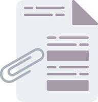 Document Flat Icon vector