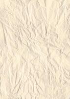 Beige Vertical Crumpled Old Paper Texture Background photo