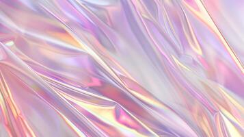 Blue and Purple Holographic Horizontal Abstract Blurred Iridescent Gradient Background photo