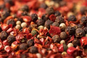 Exploring the Beauty of Macro Spices and Herb Background, A Flavorful Tapestry of Culinary Inspiration photo