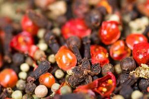 Exploring the Beauty of Macro Spices and Herb Background, A Flavorful Tapestry of Culinary Inspiration photo