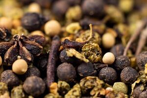 Exploring the Beauty of Macro Spices and Herb Background, A Flavorful Tapestry of Culinary Inspiration photo