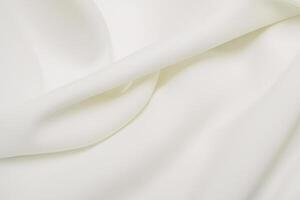 The Allure of Solid White Cloth Background, A Classic Canvas of Purity and Simplicity photo