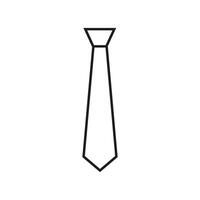 Tie icon. Necktie illustration sign. Cravat symbol or logo. vector