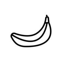 banana fruit icon vector