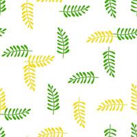 Vibrant seamless pattern featuring leaves and florals. vector