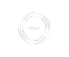 Abstract Lines in Circle Form, Design element, Geometric shape, Striped border frame for image, Technology round Logo, Spiral Illustration vector