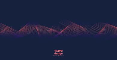 Abstract technology backgrounds by wave lines background. Curve modern pattern vector